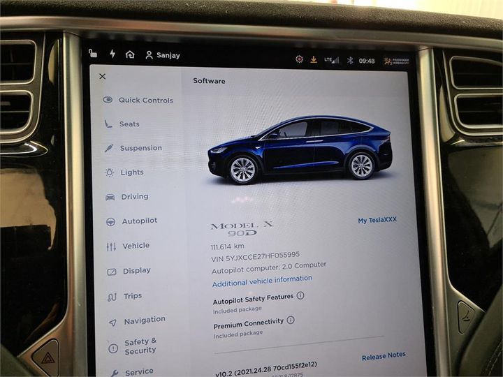 Photo 10 VIN: 5YJXCCE27HF055995 - TESLA X 