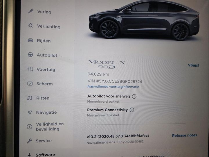 Photo 10 VIN: 5YJXCCE28GF028724 - TESLA X 