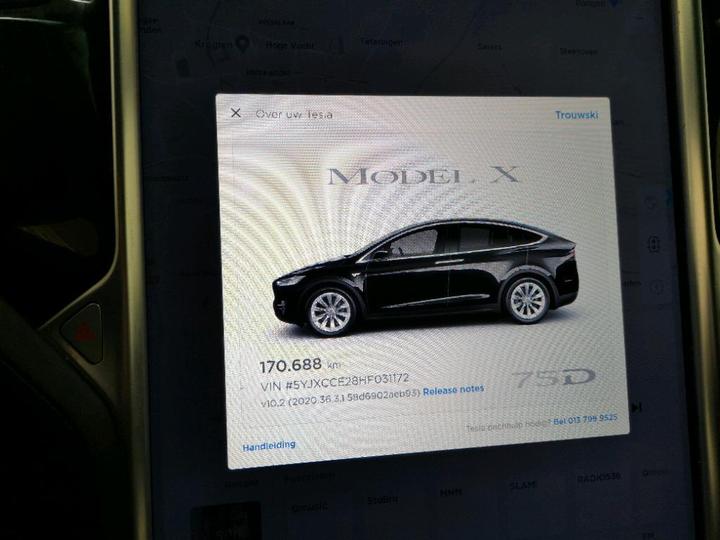 Photo 10 VIN: 5YJXCCE28HF031172 - TESLA X 