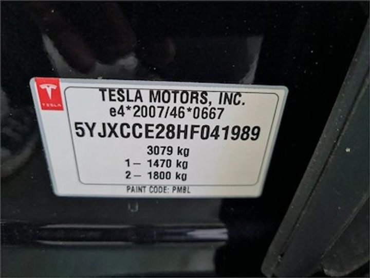 Photo 11 VIN: 5YJXCCE28HF041989 - TESLA MODEL X 