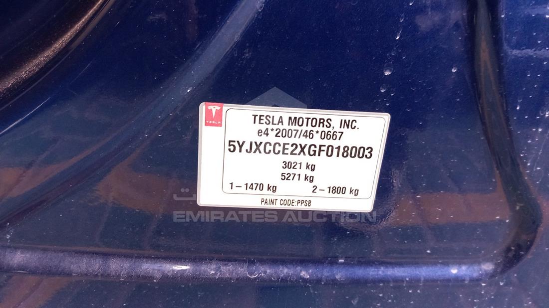 Photo 2 VIN: 5YJXCCE2XGF018003 - TESLA MODEL 