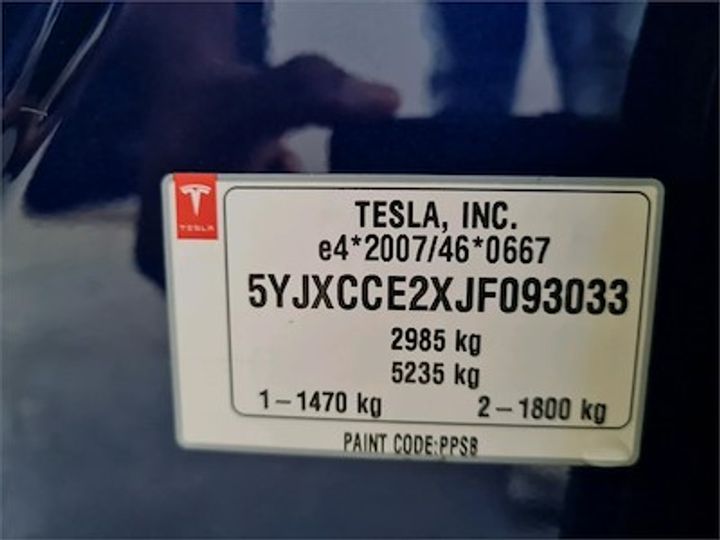 Photo 11 VIN: 5YJXCCE2XJF093033 - TESLA MODEL X 