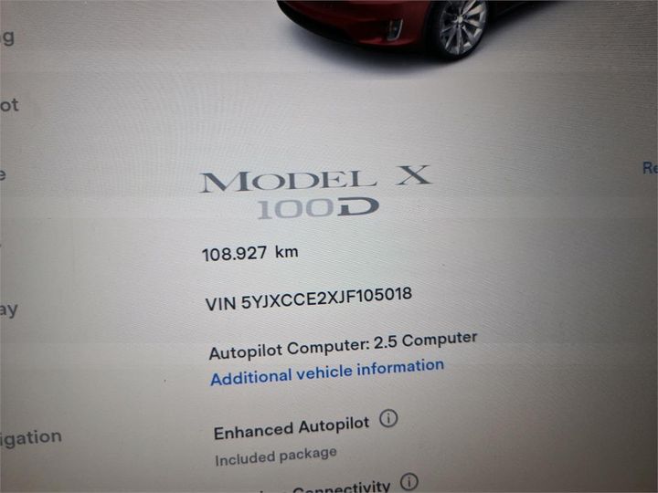 Photo 10 VIN: 5YJXCCE2XJF105018 - TESLA X 