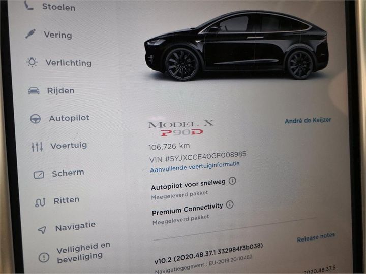 Photo 10 VIN: 5YJXCCE40GF008985 - TESLA X 