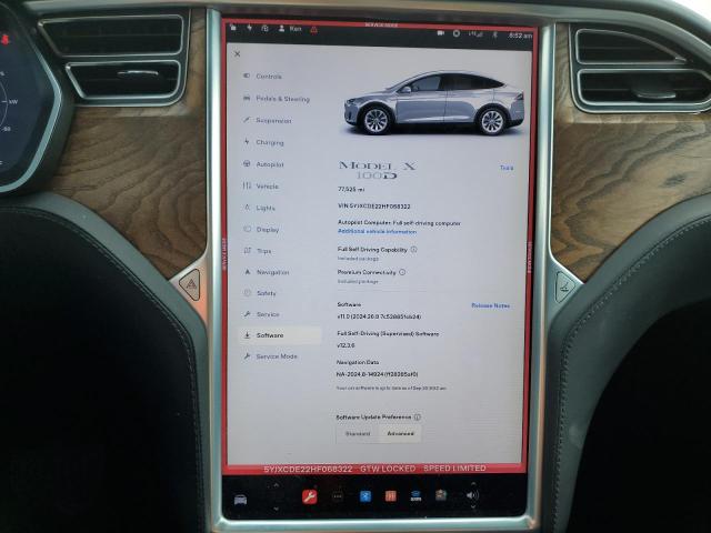 Photo 8 VIN: 5YJXCDE22HF068322 - TESLA MODEL X 