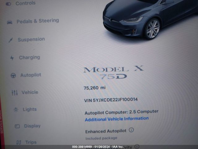 Photo 6 VIN: 5YJXCDE22JF100014 - TESLA MODEL X 