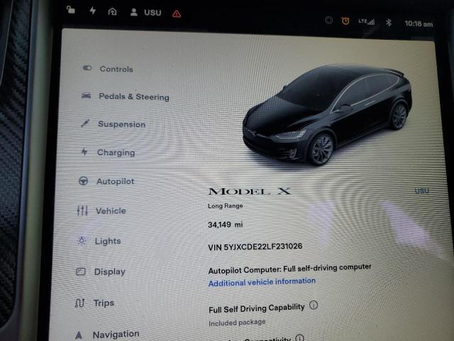 Photo 7 VIN: 5YJXCDE22LF231026 - TESLA MODEL X 