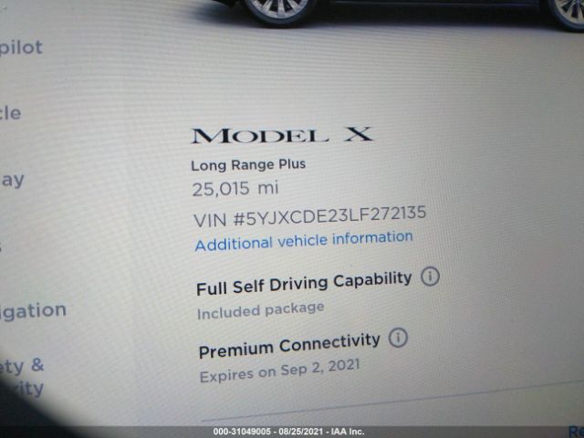 Photo 6 VIN: 5YJXCDE23LF272135 - TESLA MODEL X 