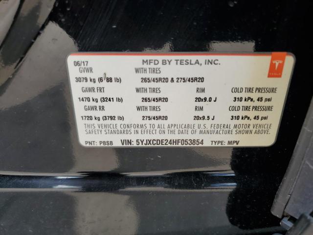 Photo 13 VIN: 5YJXCDE24HF053854 - TESLA MODEL X 