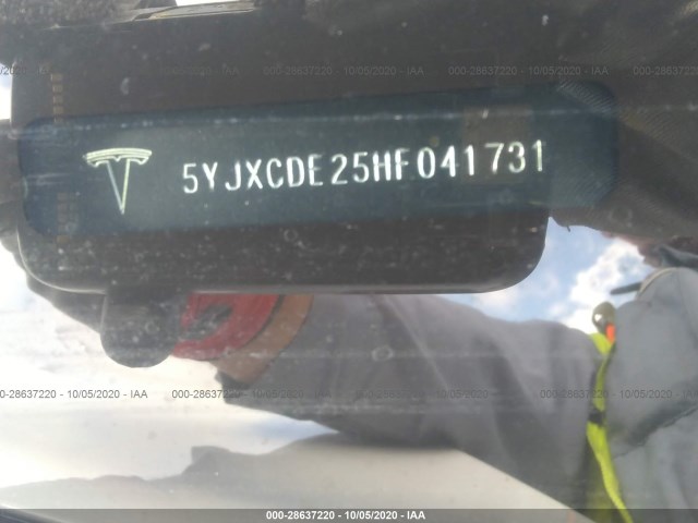 Photo 8 VIN: 5YJXCDE25HF041731 - TESLA MODEL X 