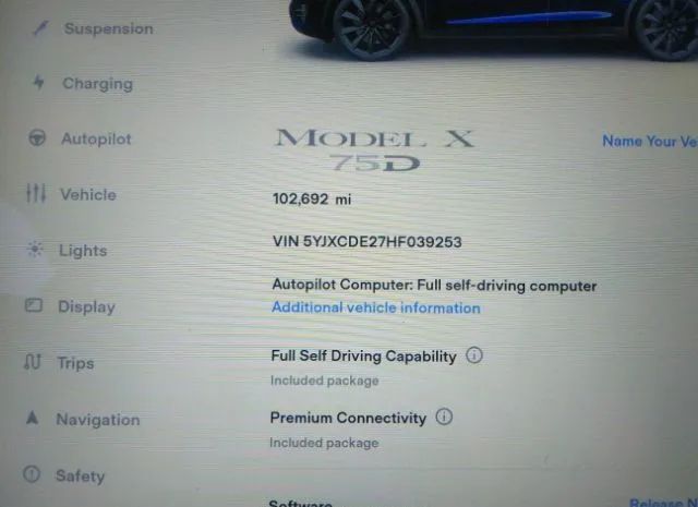 Photo 6 VIN: 5YJXCDE27HF039253 - TESLA MODEL X 