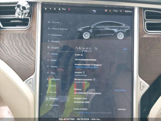 Photo 6 VIN: 5YJXCDE28HF051976 - TESLA MODEL X 