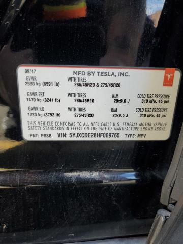 Photo 11 VIN: 5YJXCDE28HF069765 - TESLA MODEL X 