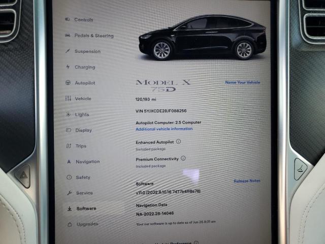 Photo 8 VIN: 5YJXCDE28JF088256 - TESLA MODEL X 