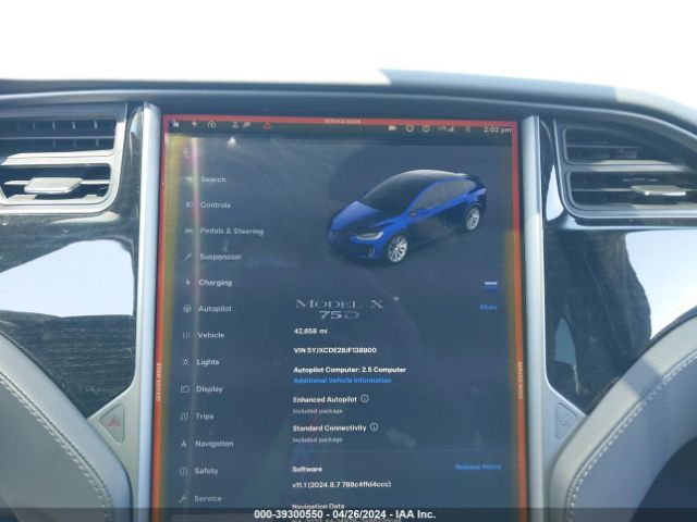 Photo 6 VIN: 5YJXCDE28JF138900 - TESLA MODEL X 