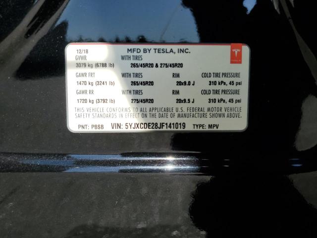 Photo 11 VIN: 5YJXCDE28JF141019 - TESLA MODEL X 