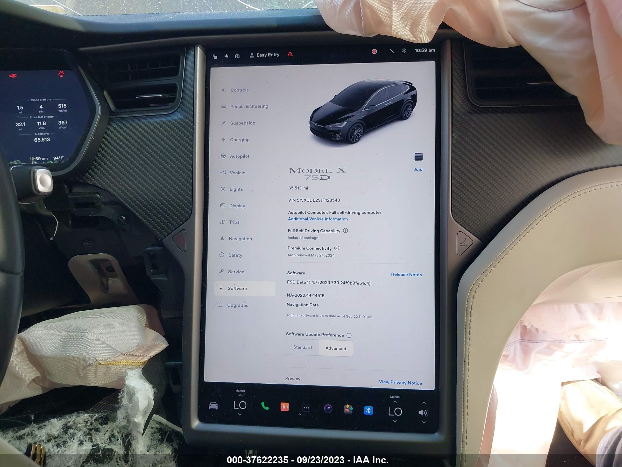 Photo 14 VIN: 5YJXCDE29JF128540 - TESLA MODEL X 