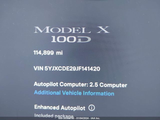 Photo 6 VIN: 5YJXCDE29JF141420 - TESLA MODEL X 