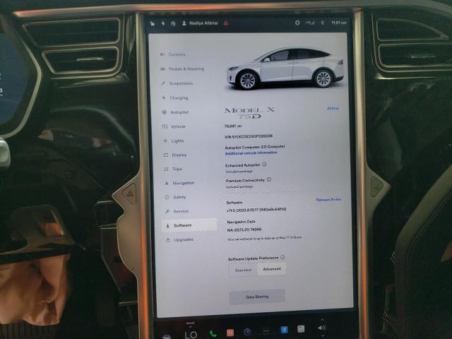 Photo 8 VIN: 5YJXCDE2XGF026236 - TESLA MODEL X 