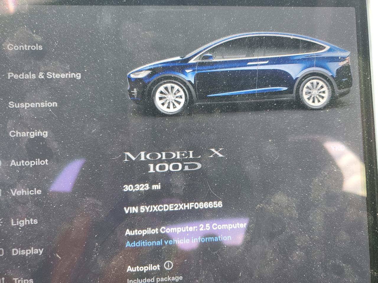 Photo 8 VIN: 5YJXCDE2XHF066656 - TESLA MODEL X 