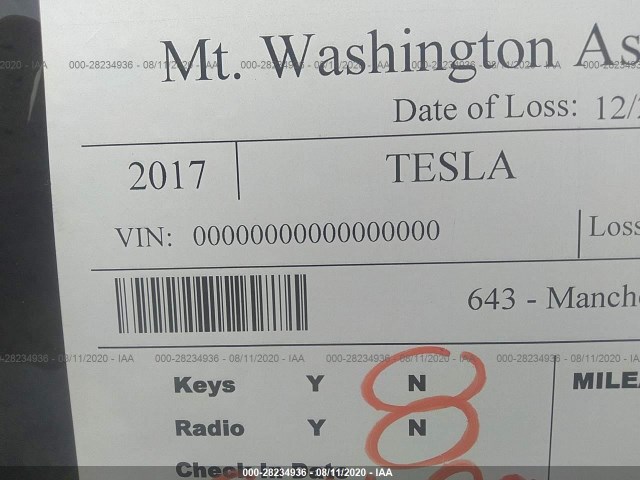 Photo 8 VIN: 5YJXCDE42HF055829 - TESLA MODEL X 