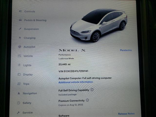 Photo 7 VIN: 5YJXCDE47LF250141 - TESLA MODEL X 