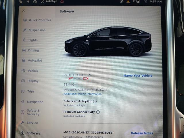 Photo 7 VIN: 5YJXCDE49HF050370 - TESLA MODEL X 