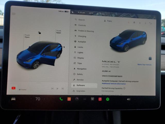 Photo 8 VIN: 5YJYGAEE0MF189121 - TESLA MODEL Y 