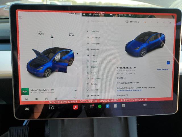 Photo 8 VIN: 5YJYGAEE1MF134533 - TESLA MODEL Y 