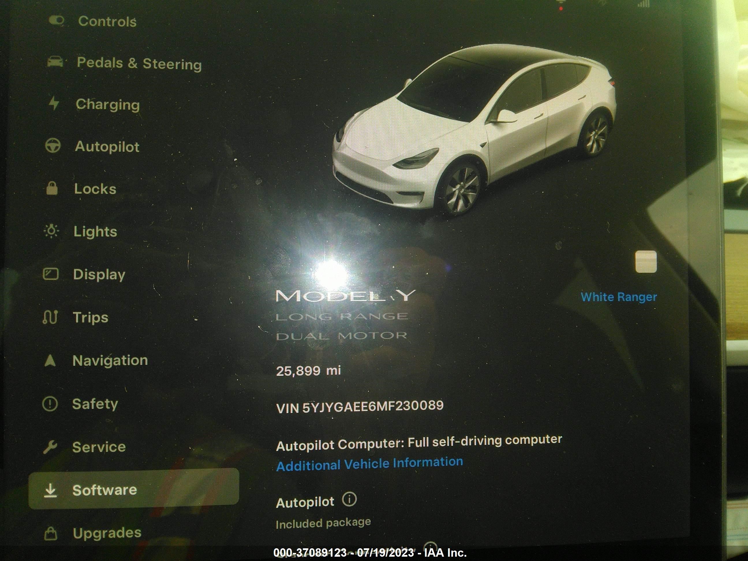 Photo 13 VIN: 5YJYGAEE6MF230089 - TESLA MODEL Y 