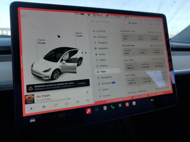 Photo 8 VIN: 5YJYGAEE8MF151507 - TESLA MODEL Y 