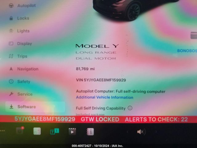 Photo 6 VIN: 5YJYGAEE8MF159929 - TESLA MODEL Y 