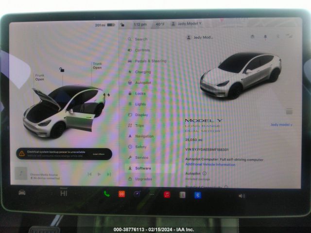 Photo 6 VIN: 5YJYGAEE8MF188301 - TESLA MODEL Y 