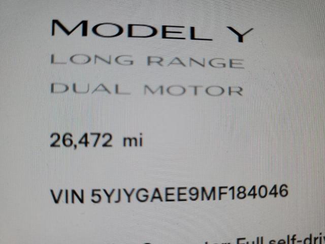 Photo 7 VIN: 5YJYGAEE9MF184046 - TESLA MODEL Y 