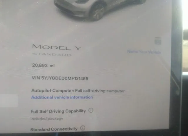 Photo 6 VIN: 5YJYGDED0MF131485 - TESLA MODEL Y 