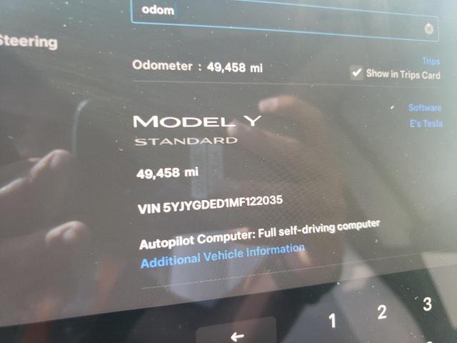 Photo 8 VIN: 5YJYGDED1MF122035 - TESLA MODEL Y 