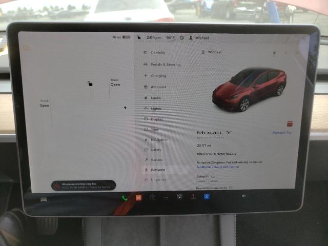 Photo 8 VIN: 5YJYGDED2MF163306 - TESLA MODEL Y 