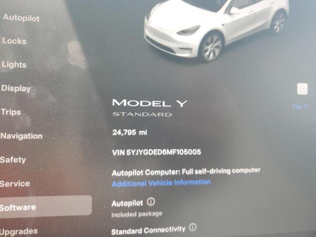 Photo 8 VIN: 5YJYGDED6MF105005 - TESLA MODEL Y 