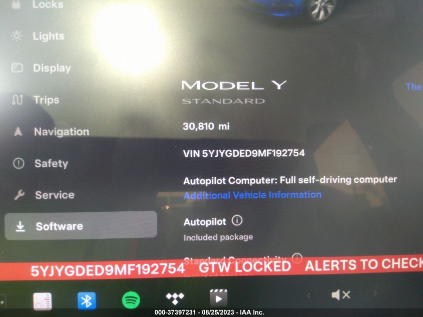 Photo 6 VIN: 5YJYGDED9MF192754 - TESLA MODEL Y 