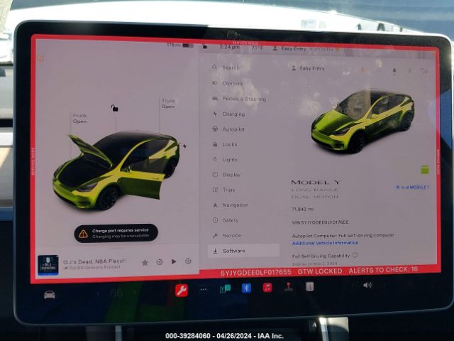 Photo 6 VIN: 5YJYGDEE0LF017655 - TESLA MODEL Y 