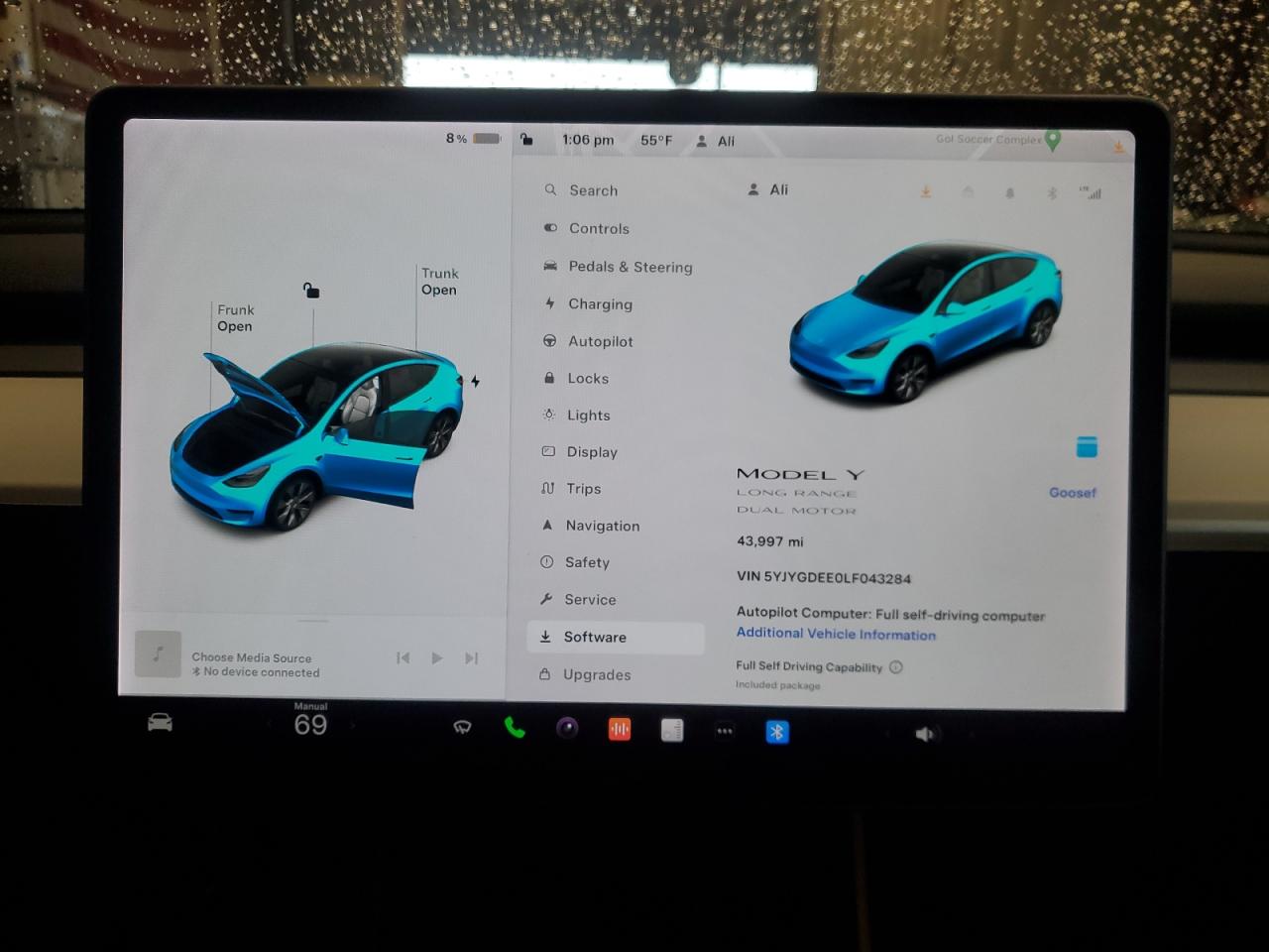 Photo 8 VIN: 5YJYGDEE0LF043284 - TESLA MODEL Y 