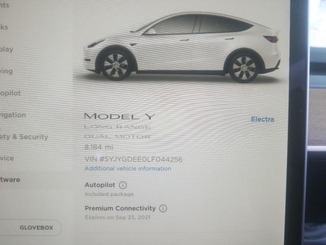 Photo 7 VIN: 5YJYGDEE0LF044256 - TESLA MODEL Y 