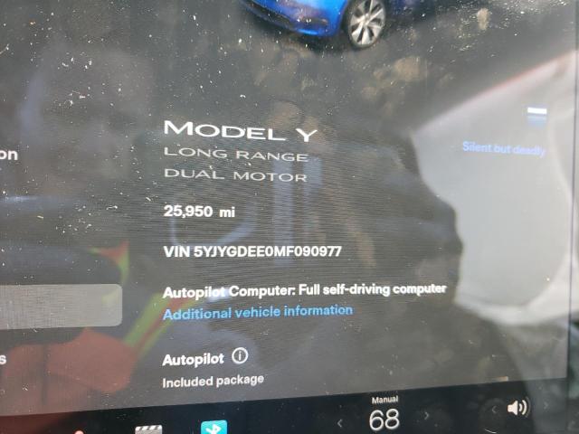 Photo 8 VIN: 5YJYGDEE0MF090977 - TESLA MODEL Y 