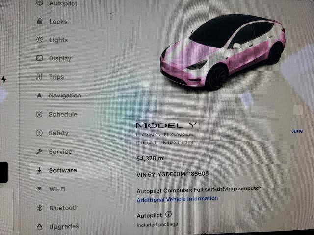 Photo 8 VIN: 5YJYGDEE0MF185605 - TESLA MODEL Y 