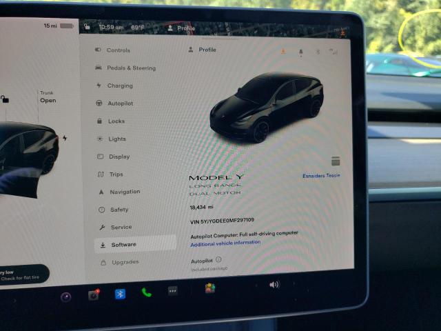 Photo 7 VIN: 5YJYGDEE0MF297109 - TESLA MODEL Y 