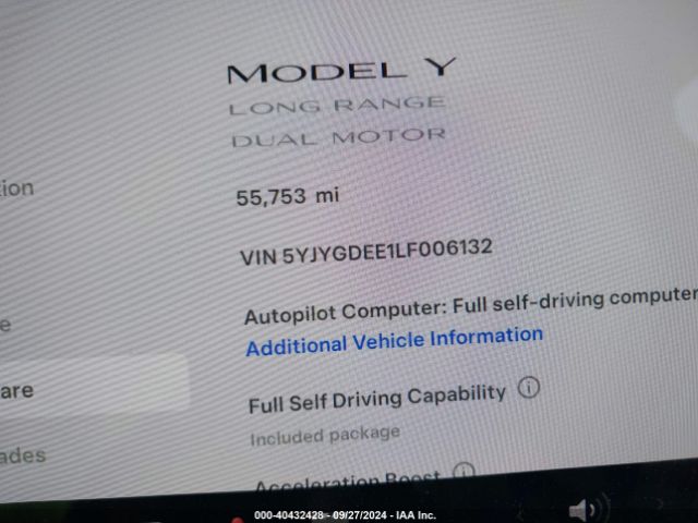 Photo 6 VIN: 5YJYGDEE1LF006132 - TESLA MODEL Y 