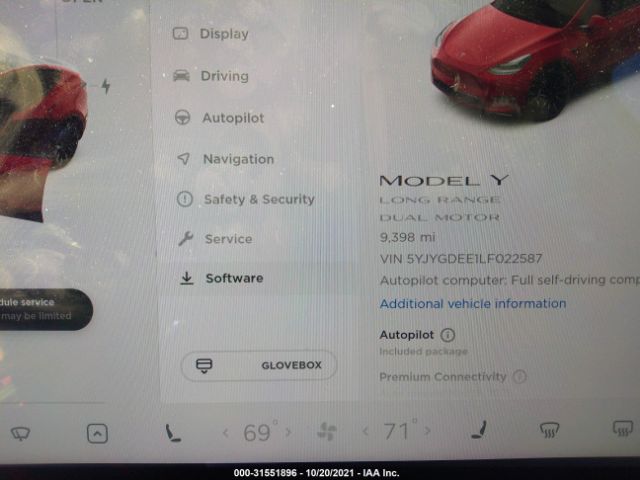 Photo 6 VIN: 5YJYGDEE1LF022587 - TESLA MODEL Y 