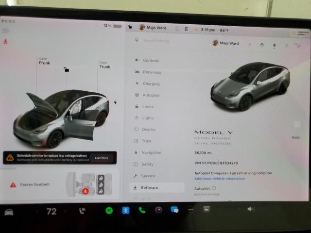 Photo 8 VIN: 5YJYGDEE1LF034240 - TESLA MODEL Y 