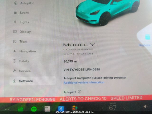 Photo 6 VIN: 5YJYGDEE1LF040698 - TESLA MODEL Y 