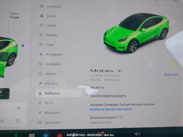 Photo 6 VIN: 5YJYGDEE1LF050275 - TESLA MODEL Y 